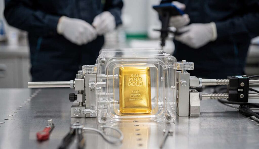 Wie werden Goldbarren aus Sicherheitsgründen versiegelt?